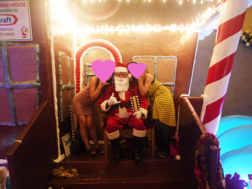 And Santa at the Holiday Lights tour